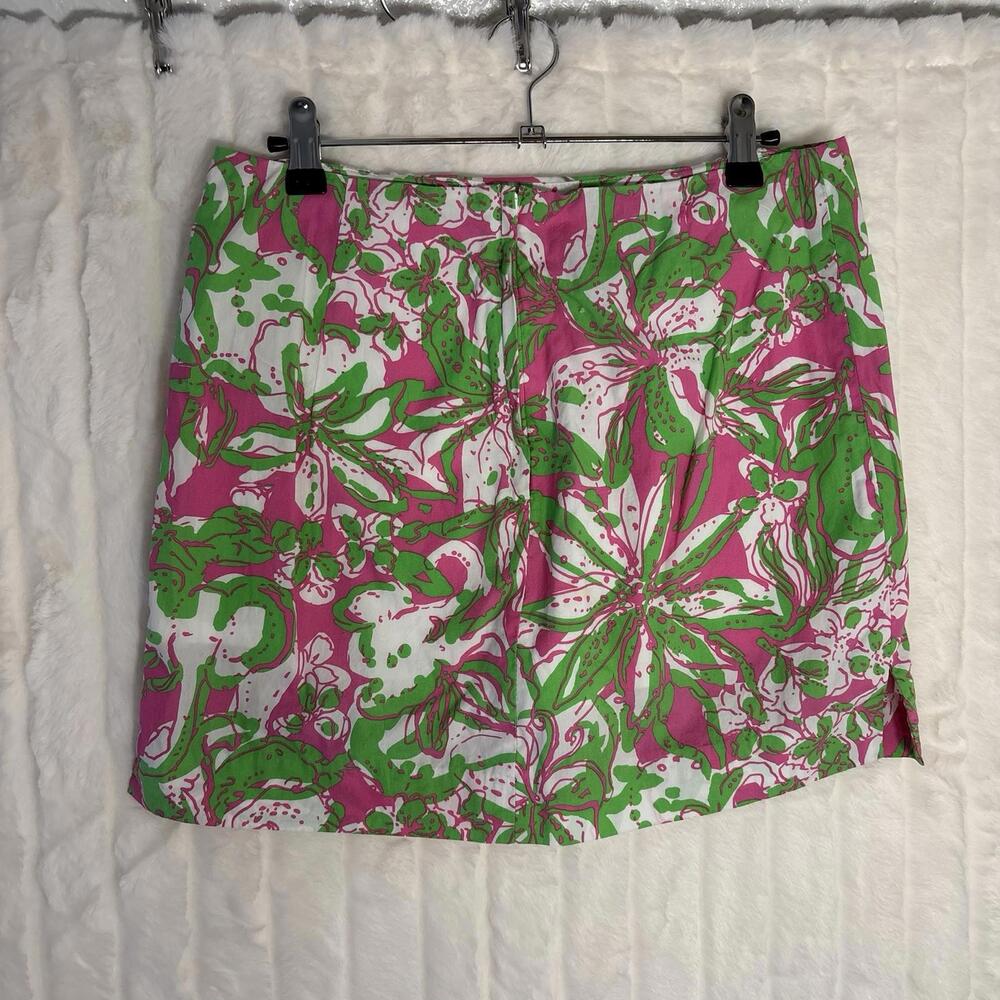Lilly Pulitzer Marigold Skort Forgot My Trunks 0 Lace Elephant Vacation Beachy - Picture 5 of 7